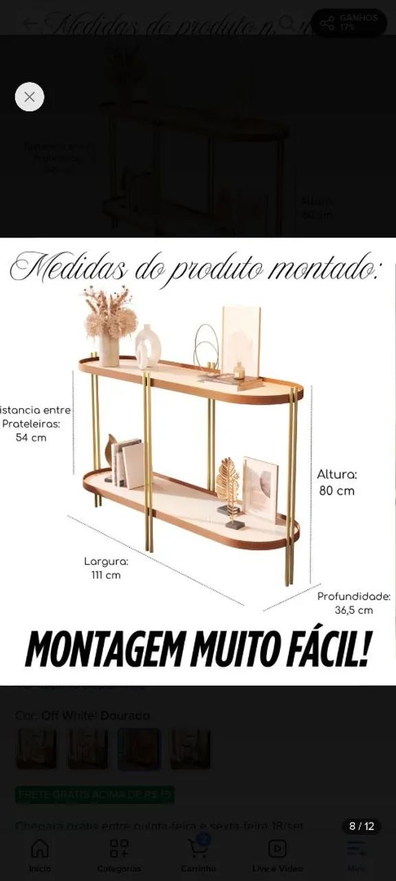 Lindo aparador novo apenas 450,00