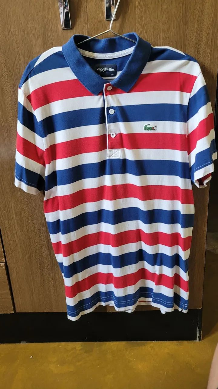 Camisa polo lacoste listrada  - Foto 3