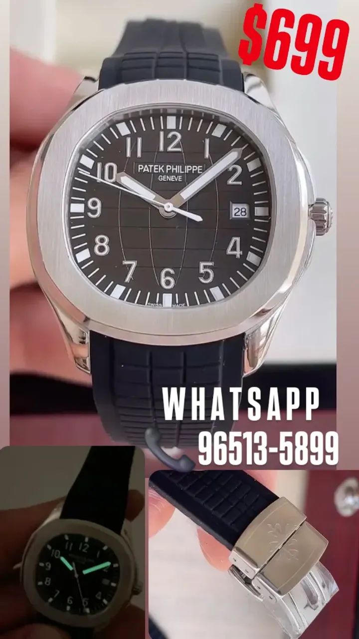 Relógio PATEK PHILIPPE AUTOMÁTICO AQUANAUT ENTREGAMOS  - Foto 3