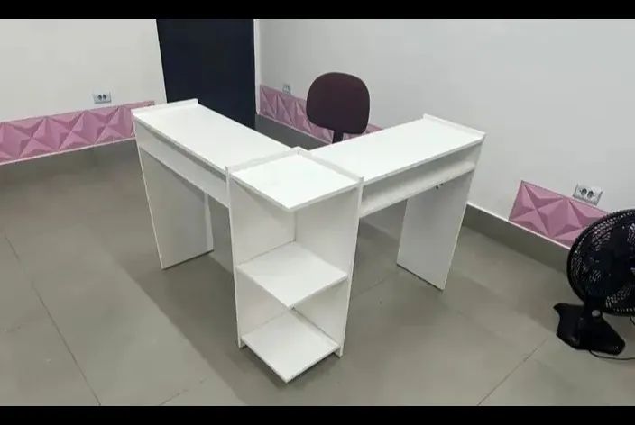 MESA MANICURE EM L MDF NOVO  - Foto 3