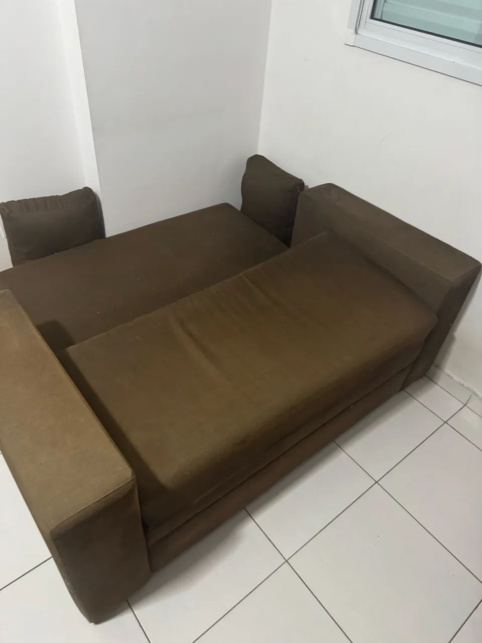 Sofá Cama de 2 lugares da sofá e colchões em perfeito está. - Foto 3