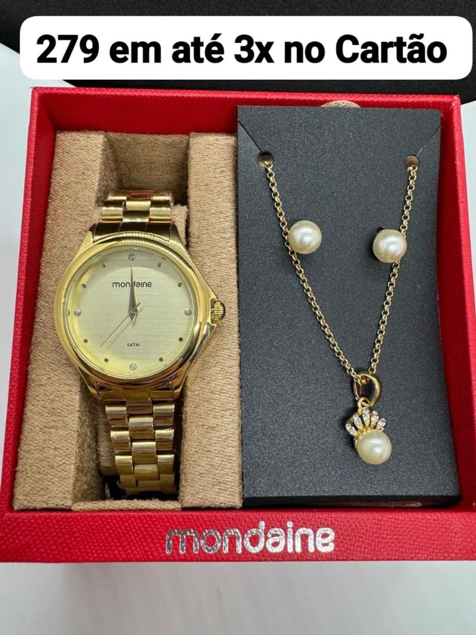 Relógio Dourado Feminino 