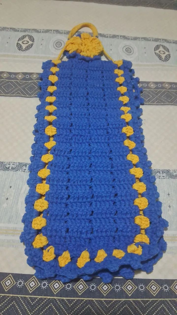 Porta papel higiênico de croche  - Foto 3