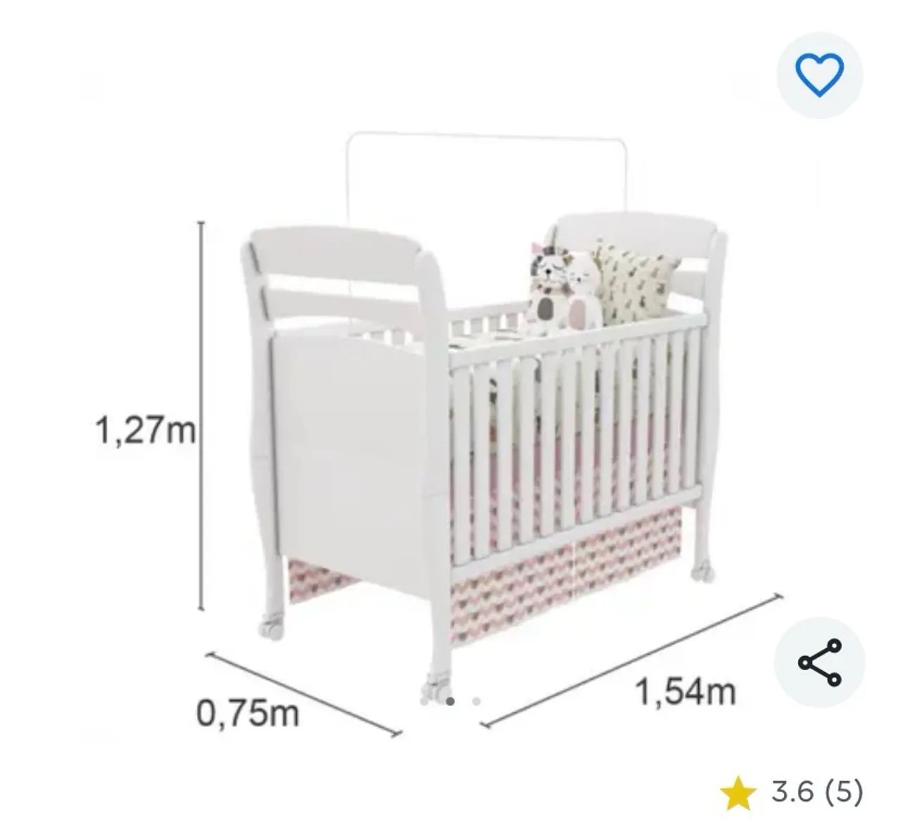 Berço cama americano - Foto 3