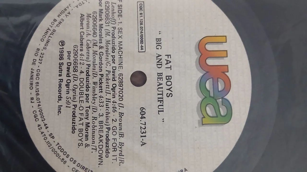 2 lps fat boys "big and beautiful " e "on and on" usados.  - Foto 4