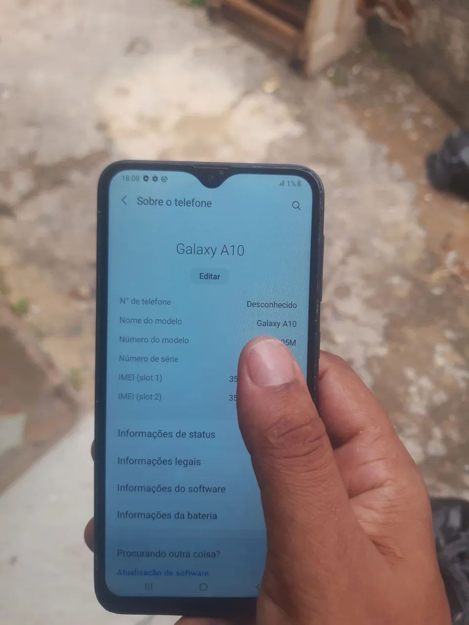 Samsung A10 Novo com película Funcionando  - Foto 5