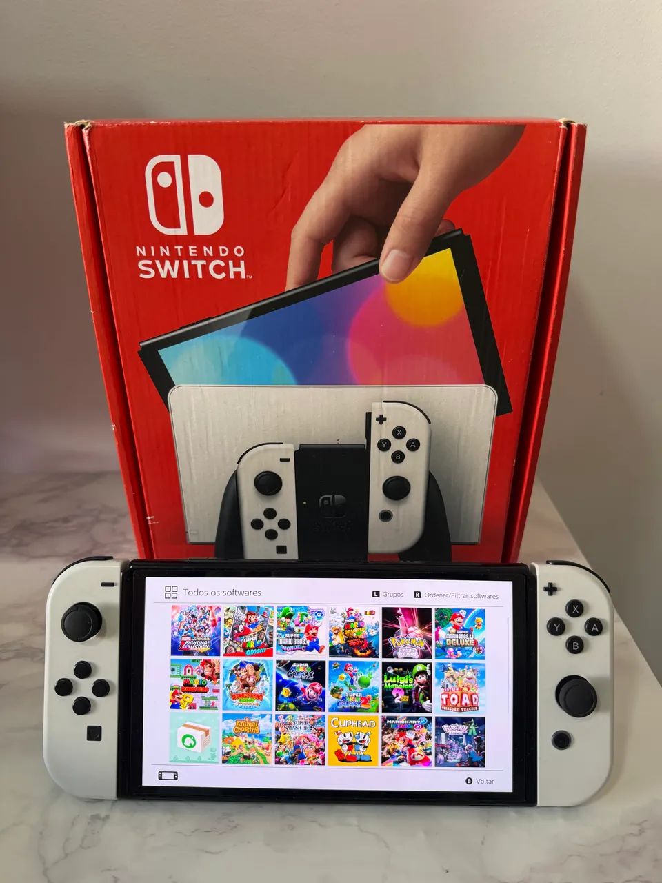 Nintendo Switch Oled com 128Gb - Desbloqueado 