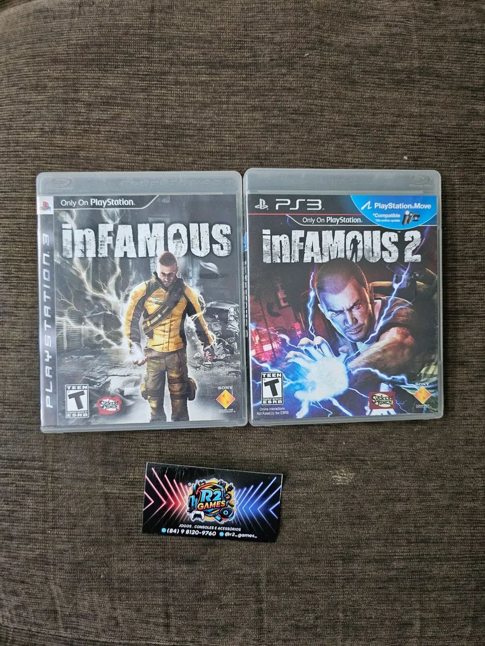 INFAMOUS (PS3) E INFAMOUS 2 (PS3) JOGO