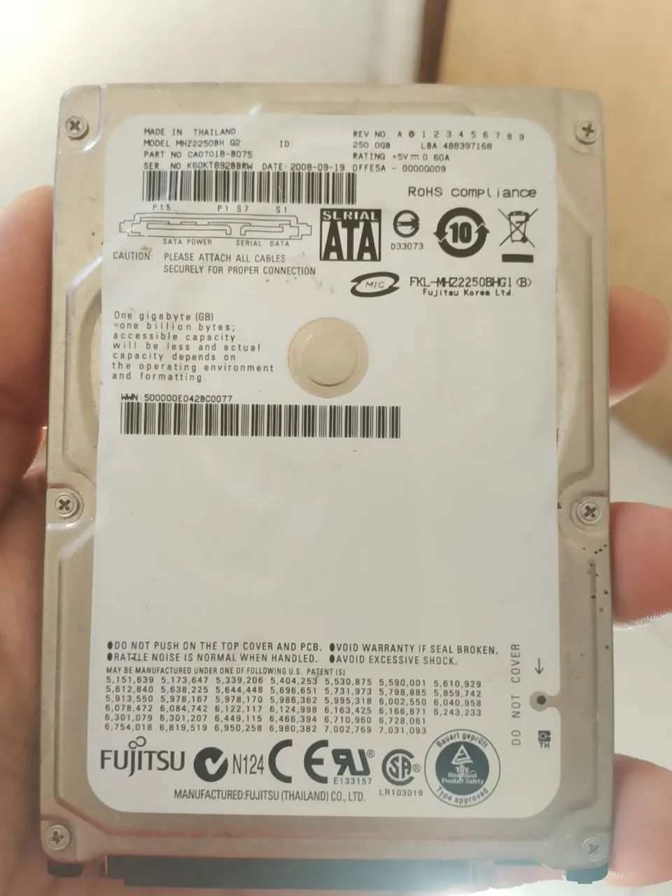 Hd de 250 GB