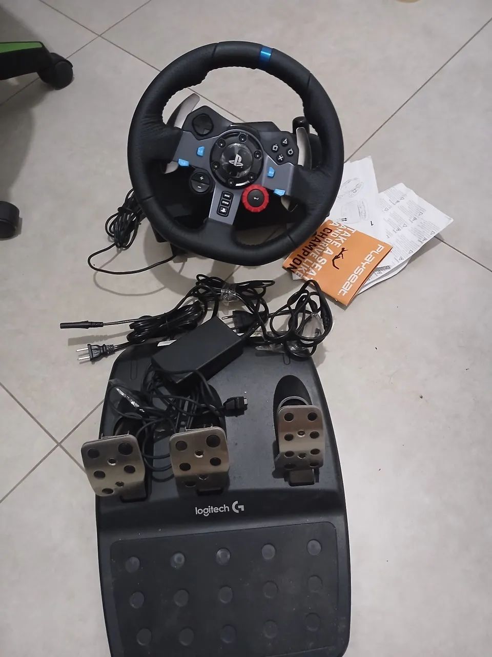 LOGITECH G29 - MUITO CONSERVADO + PEDAL - Foto 5