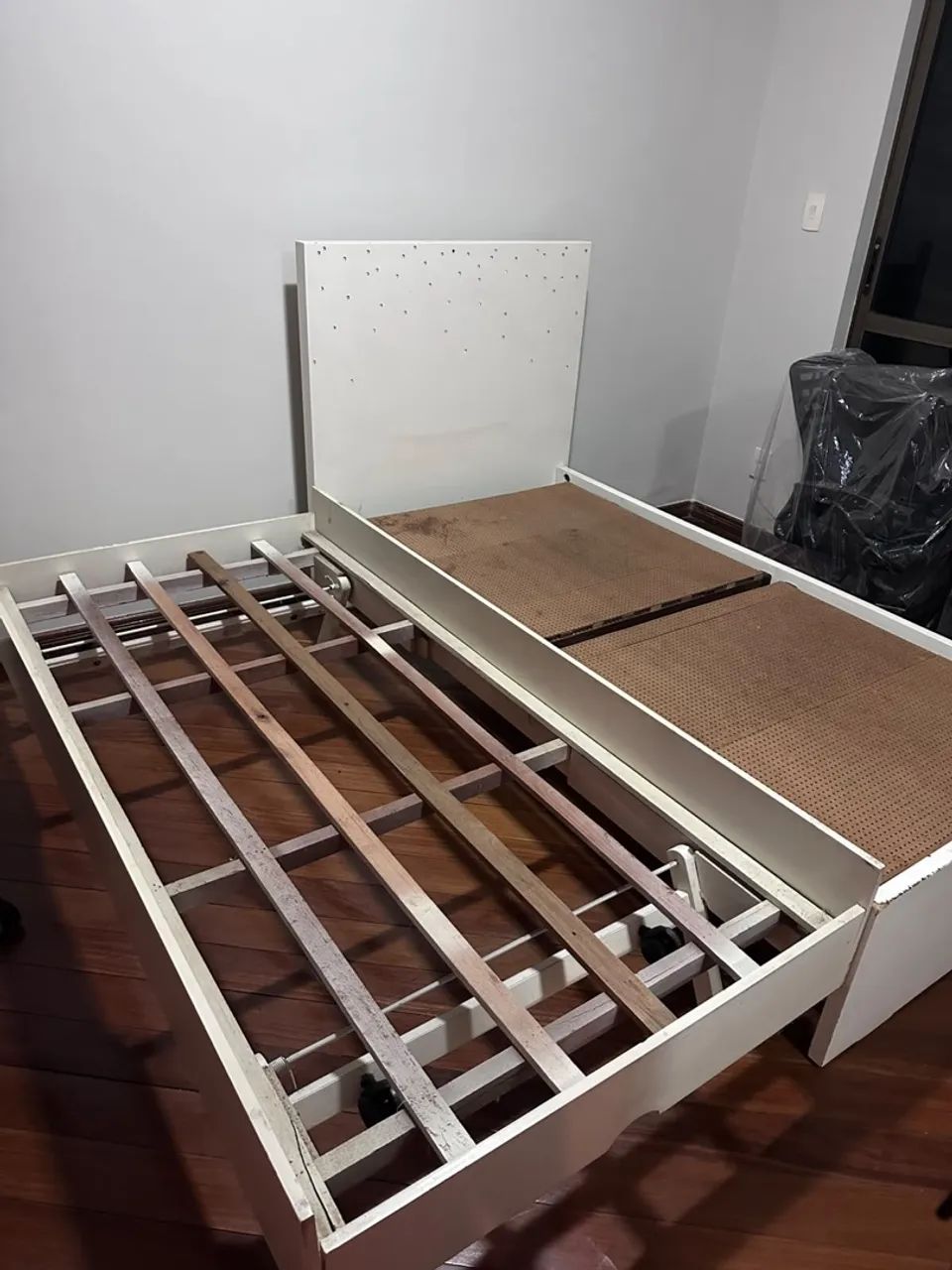 Cama Solteiro Branca Líder Interiores