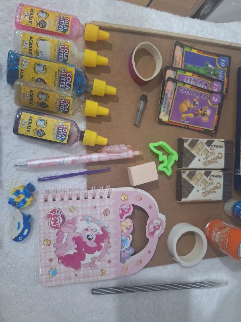 Lote grande de papelaria e material escolar - Foto 2