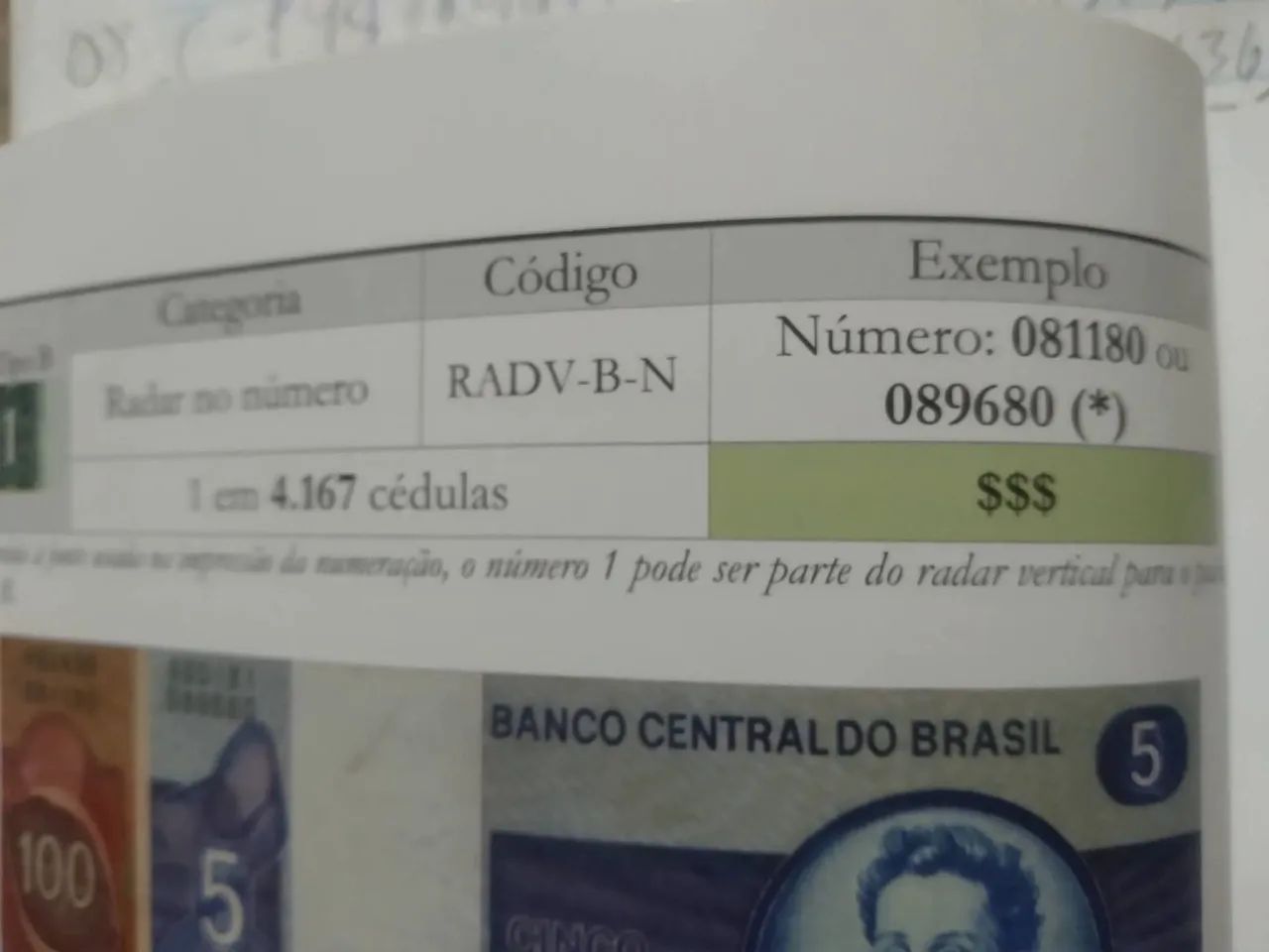 SET 12 - RARA CÉDULA 10 CRUZEIROS 2A FAMÍLIA FE RADAR VERTICAL - Foto 3