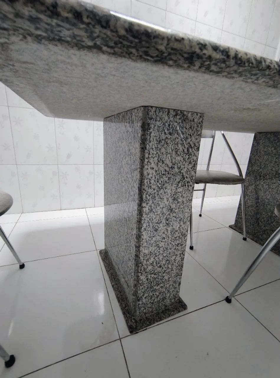 MESA DE GRANITO 2,00 x 1,00 m | TAMPO + PÉ EM GRANITO - Foto 4