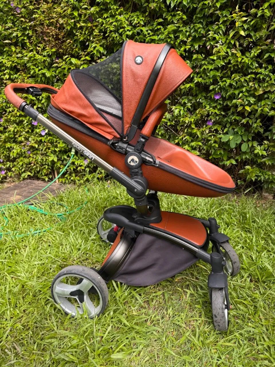 Carrinho Litet Candy Caramelo Completo + Base Isofix + Moisés - Foto 2