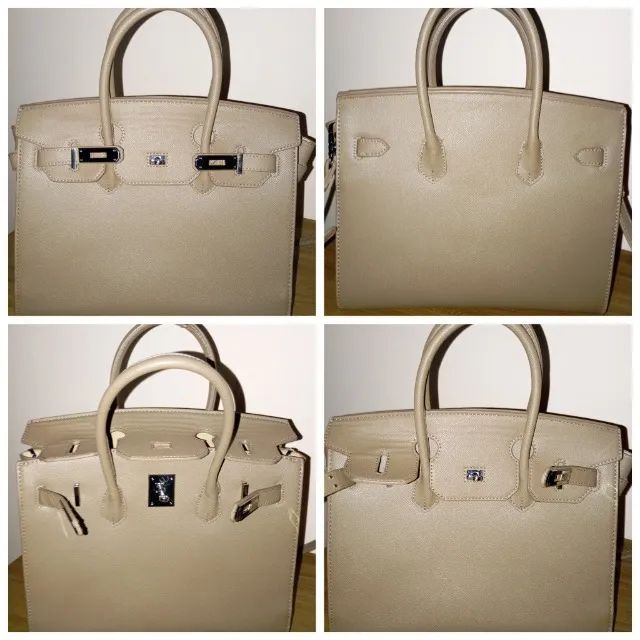Bolsa de Mão Estruturada Bege - Foto 5