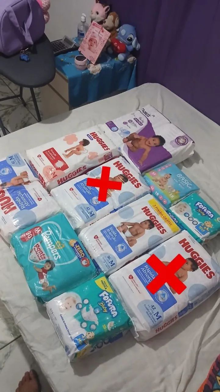 Fraldas  Tamanho M