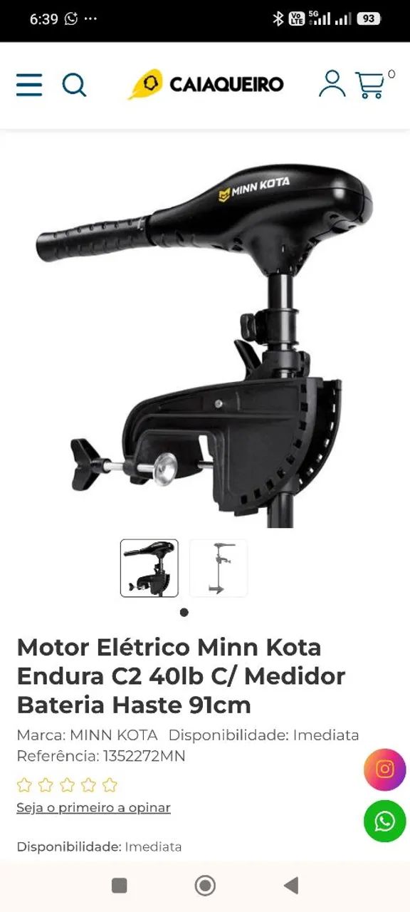 Motor elétrico 45 Libra  - Foto 2