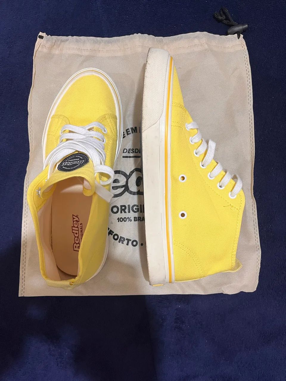 Tênis Redley amarelo cano alto semi novo  - Foto 3