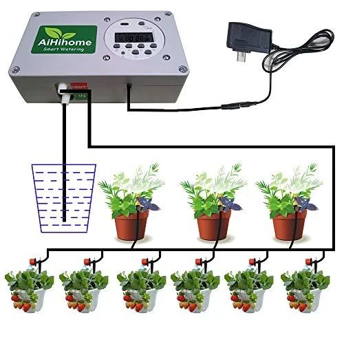 Sistema de Irrigação Automatizado com Timer para Plantas Hortas Jardins kit Completo