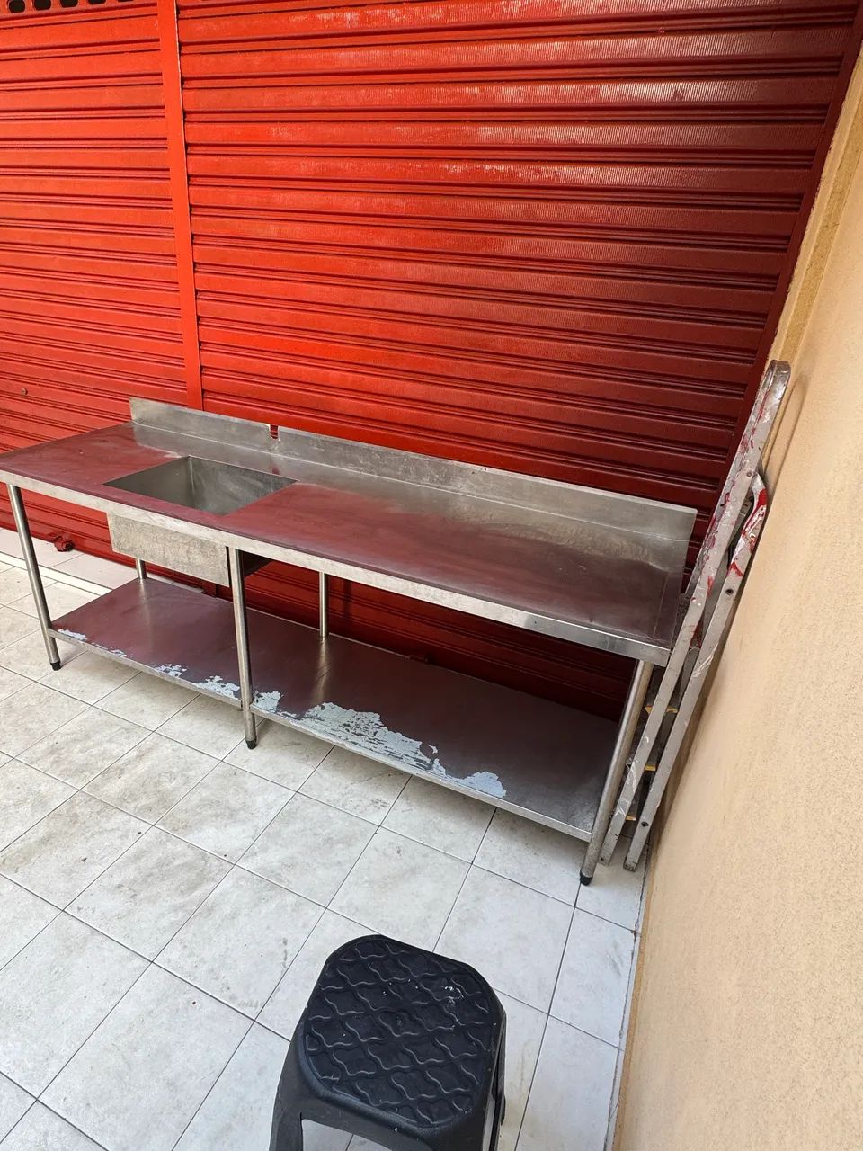 Mesa de inox para cozinha industrial - Foto 3
