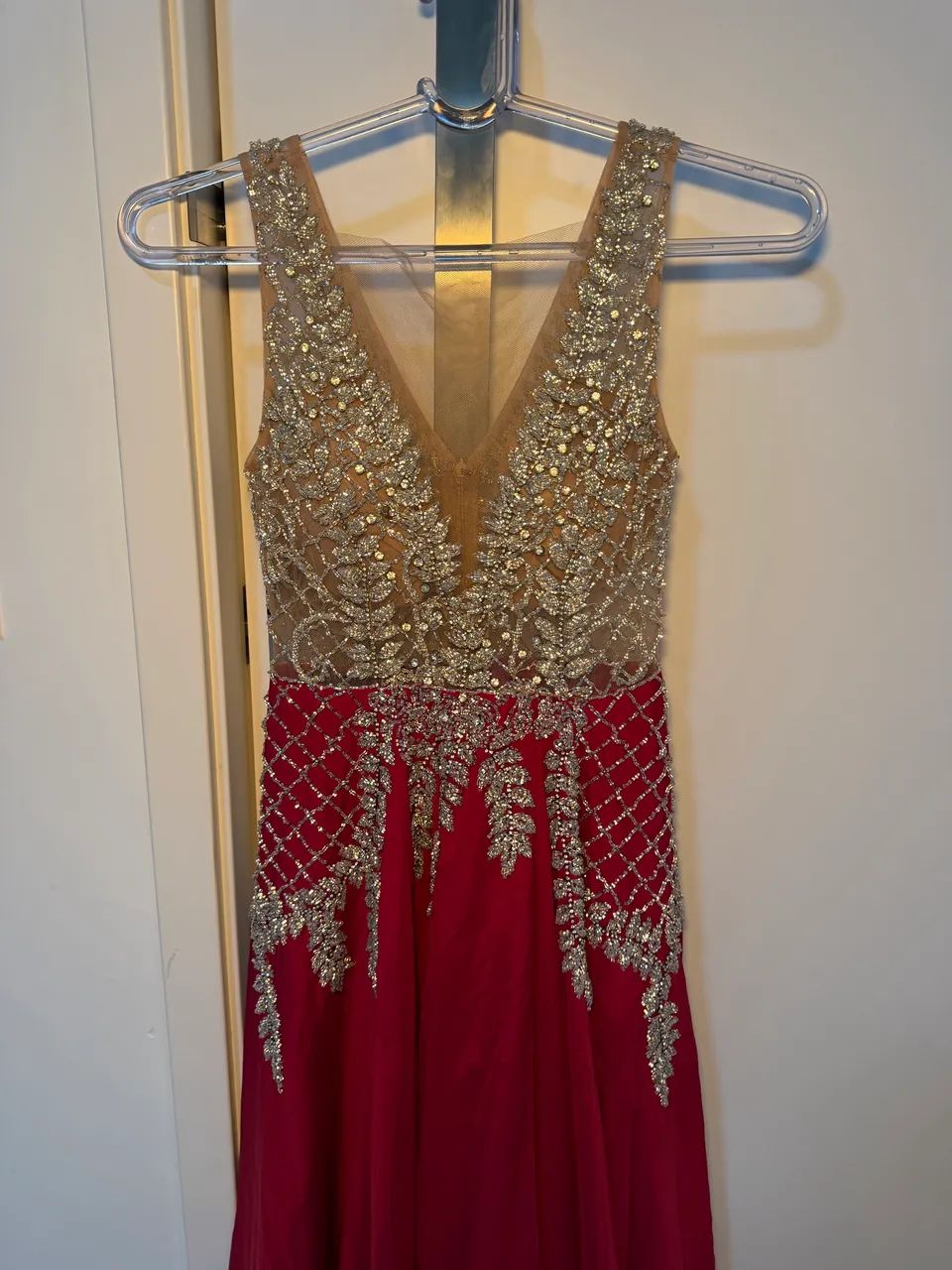 Vestido vermelho/marsala festa   - Foto 3