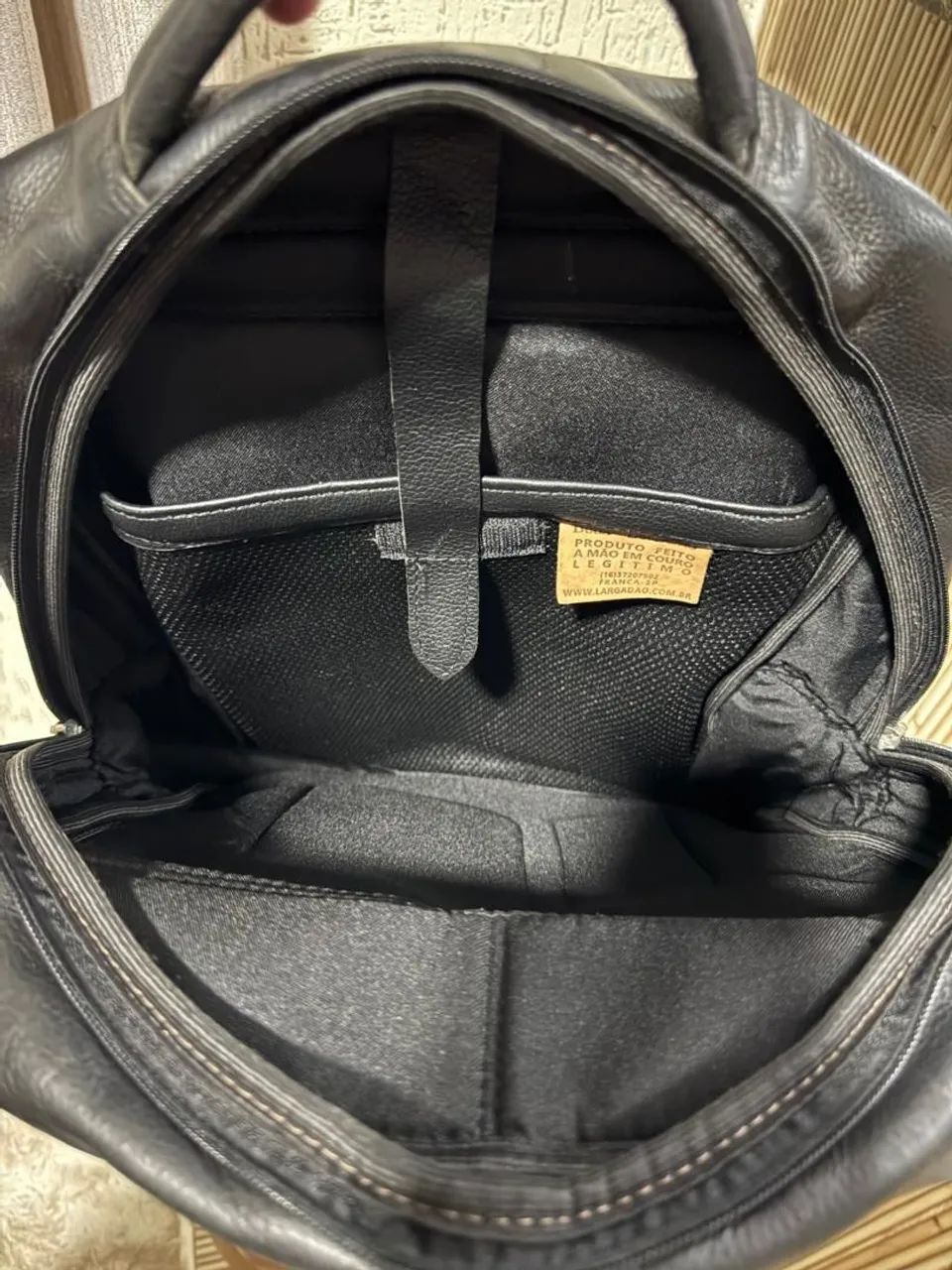 Mochila Executiva em Couro Legítimo Beds - Foto 3