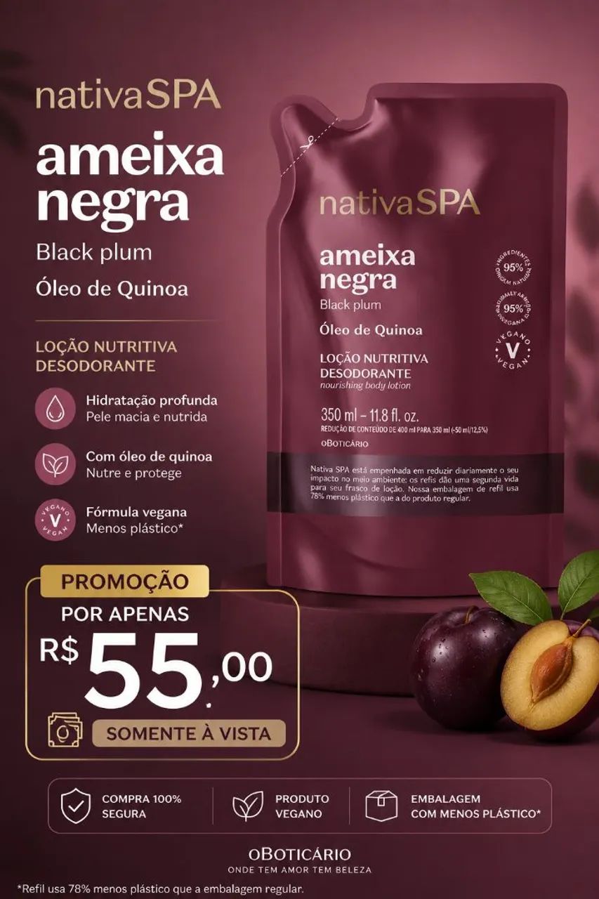 Refil Hidratante Ameixa negra