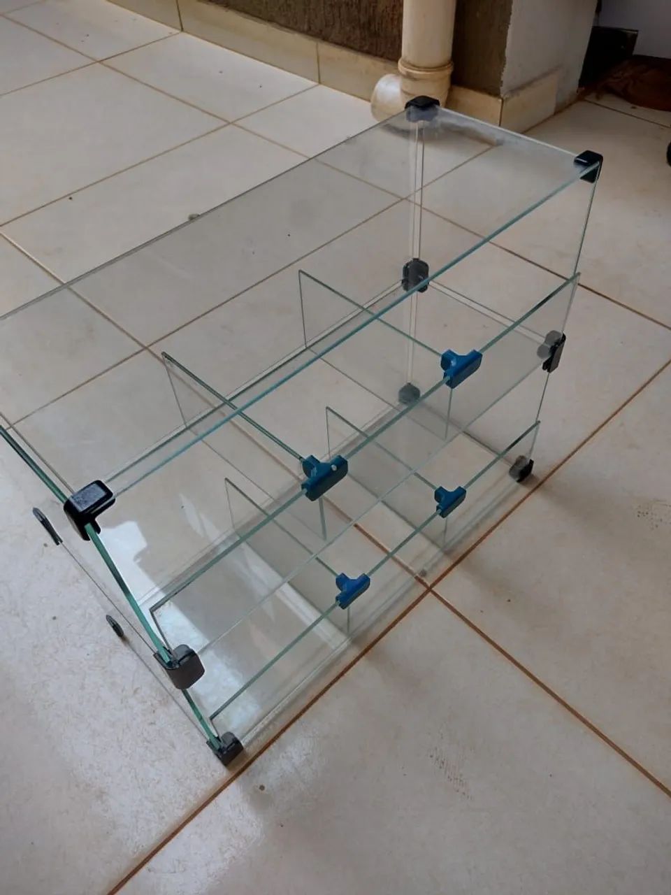 Baleiro de vidro modular 