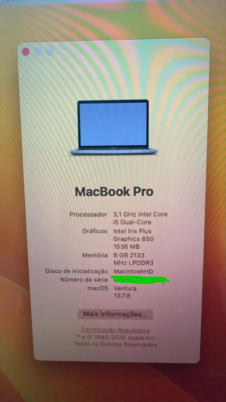 MacBook Pro 2017 8gb 256 - Foto 3