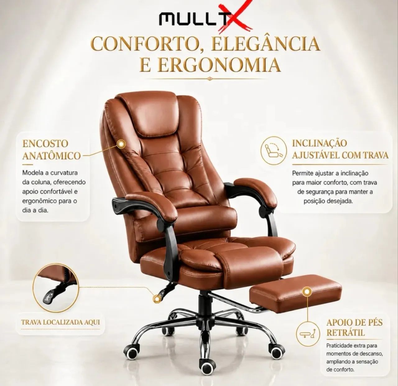 Cadeira de escritório - Foto 3