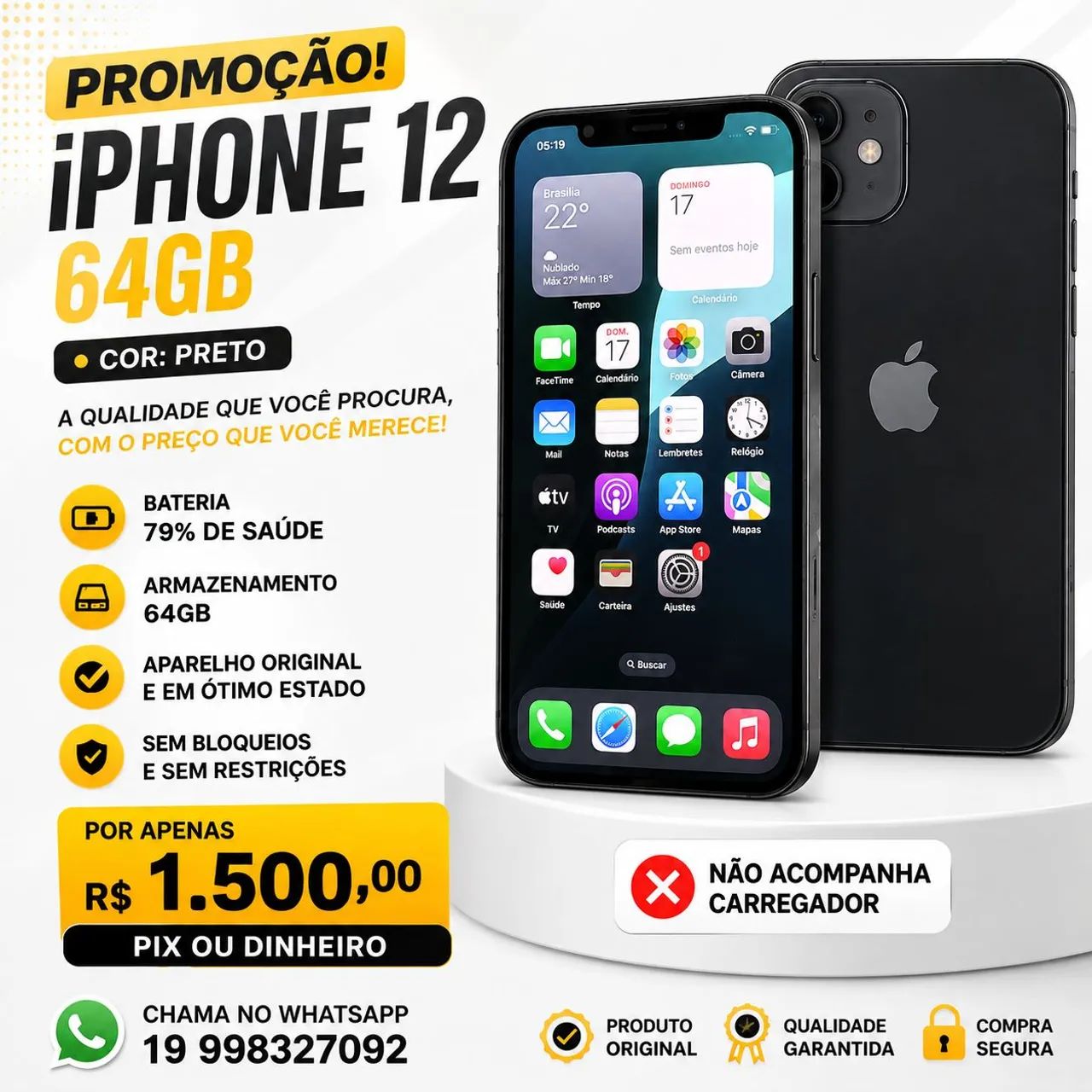 iPhone 12 79% 64gb