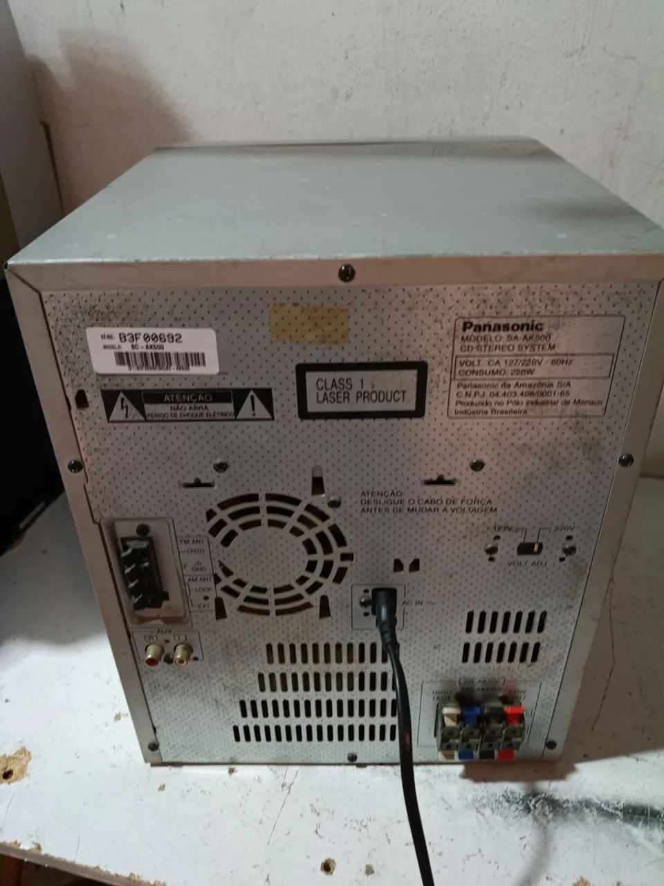 System Panasonic Sa-ak500 só a central  - Foto 5