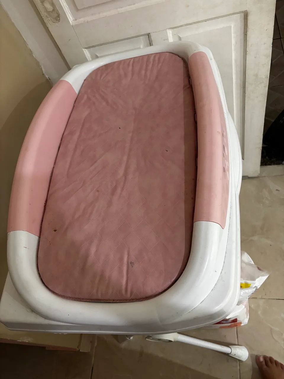 Trocador com banheira 