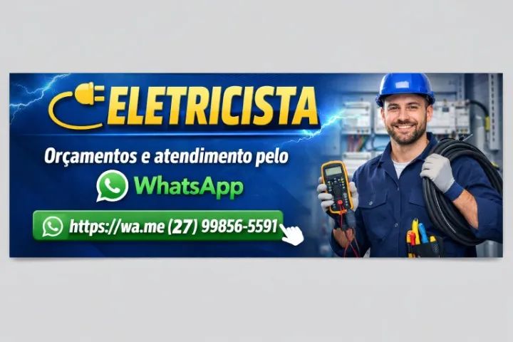 Eletricista - Atendimento rápido pelo WhatsApp