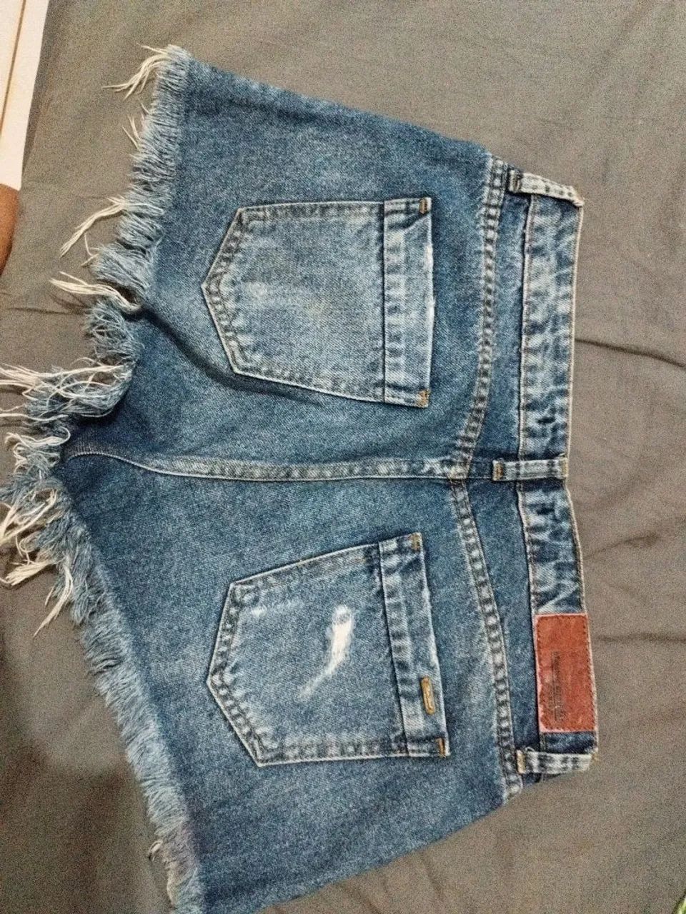 Short jeans 36 bluesteel azul - Foto 2