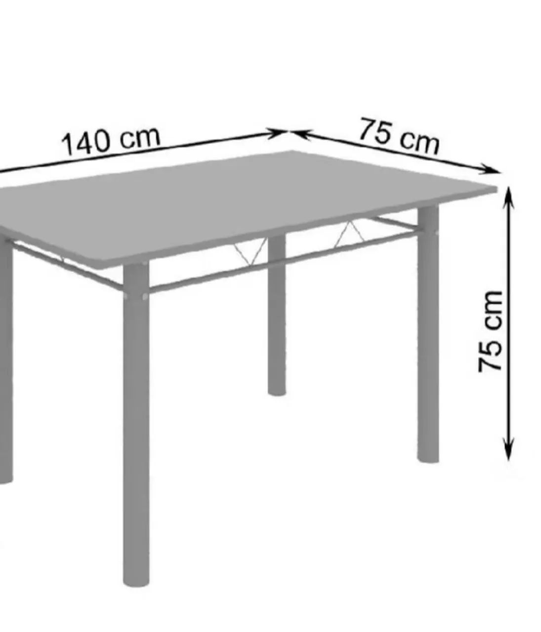 MESA DE GRANITO PRETA (SÓ MESA) - Foto 3