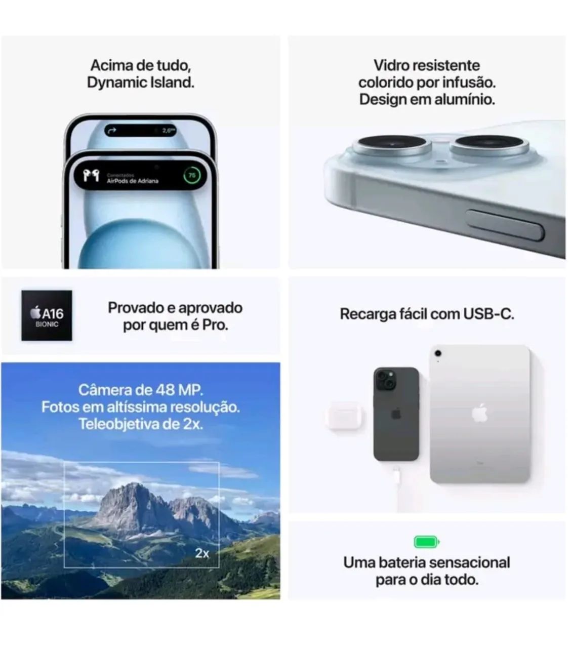 iPhone15-256Gb c/garantia Apple - Foto 4