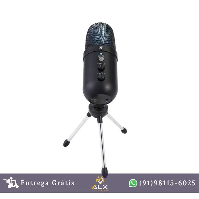 Microfone Gamer Usb Rgb Havit Gk51 *ENTREGA GRÁTIS*