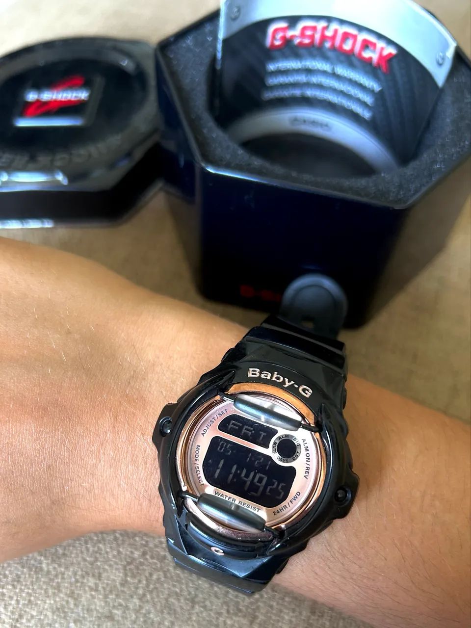Relógio Casio Baby-G BG-169R Original Preto 200m Prova d?água