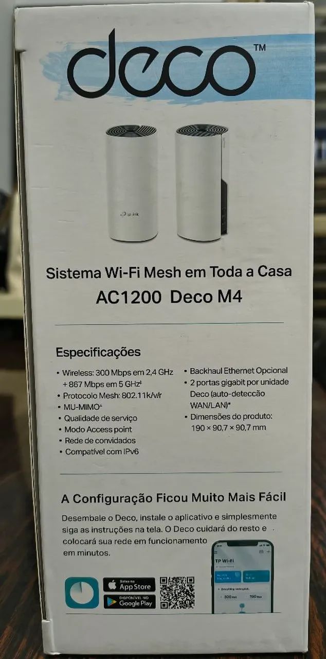 Rede WiFi Mesh TP Link AC1200 Deco M4 - Foto 3