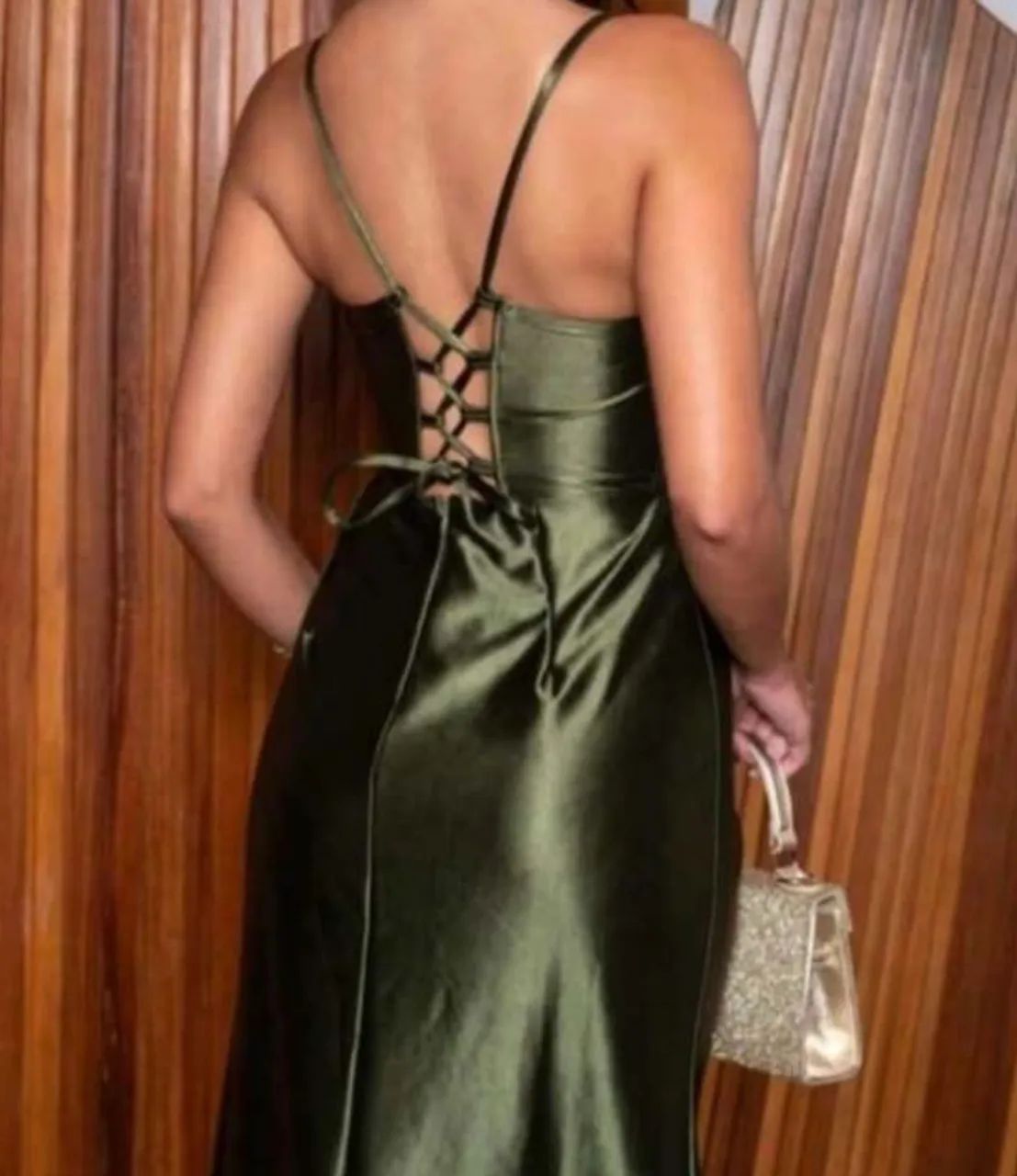 Vestido verde Oliva - madrinha  - Foto 3