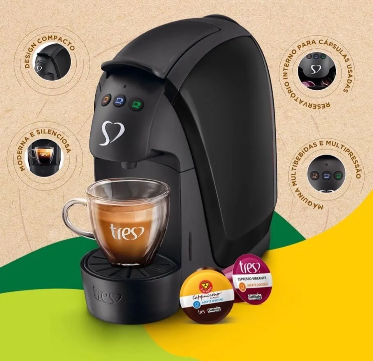 cafeteira expresso e multibebidas | três lunas 