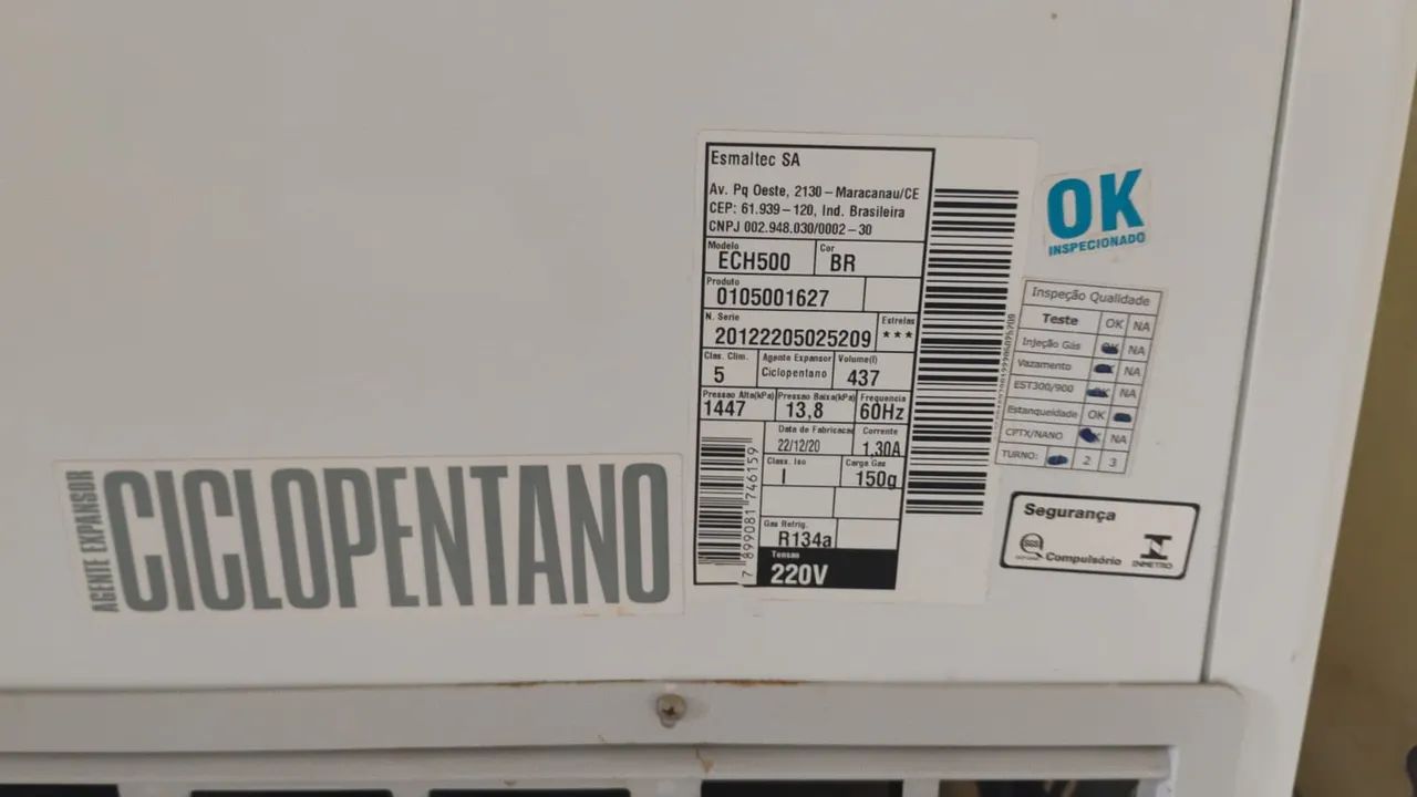 Freezer Esmaltec ECH500 437L - Foto 5
