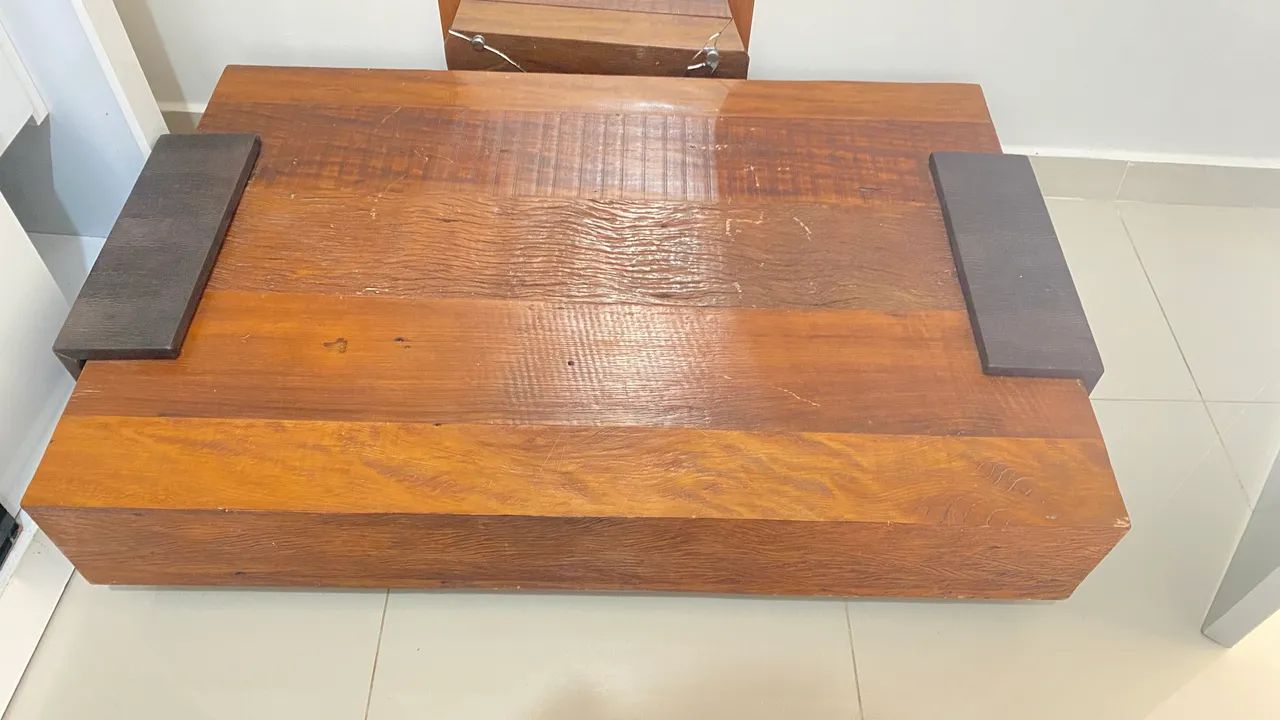 mesa de centro madeira