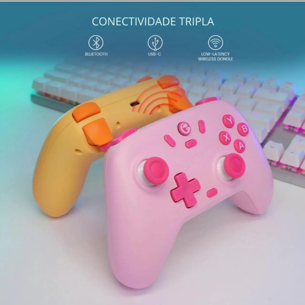 Controle Gamesir T4 Nova Lite Sem Fio Para Pc Switch Android - Foto 3