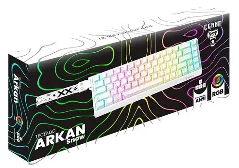 TECLADO GAMER 65% ARKAN SNOW