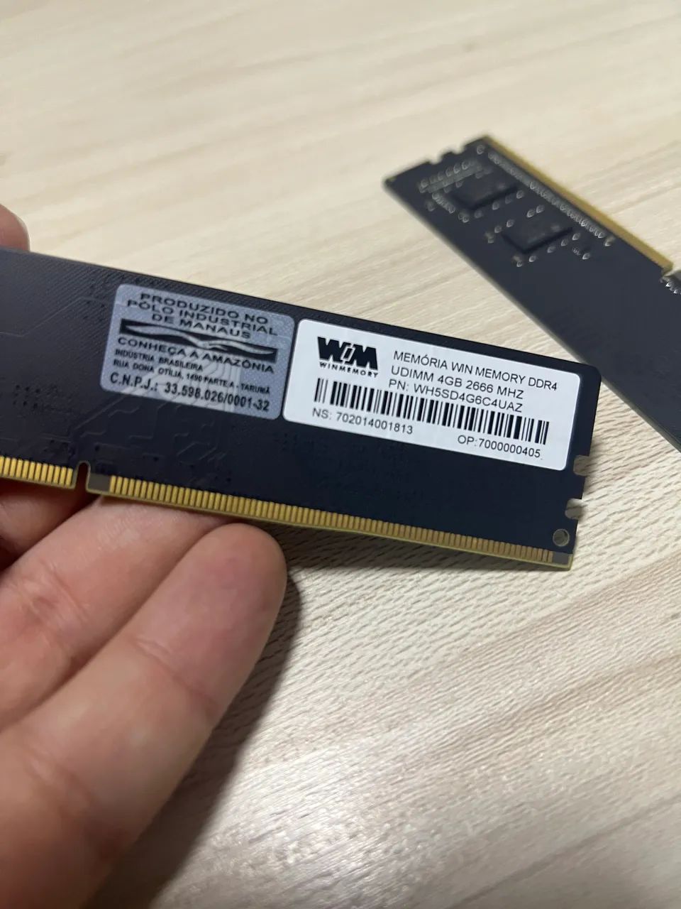 Memória ddr4 2 pentes de 4gigas cada 