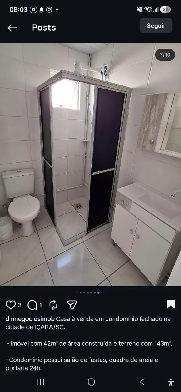 Casa condominio Aurora Íçara SC - Foto 5