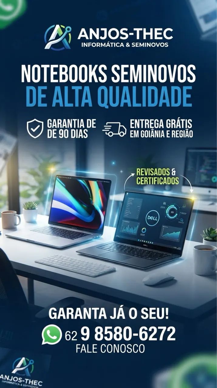 Notebooks semi novos 